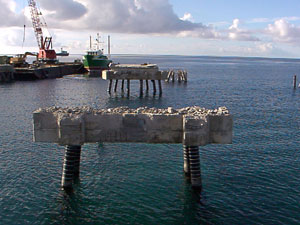 Cruise Ship Pier Salvage Image